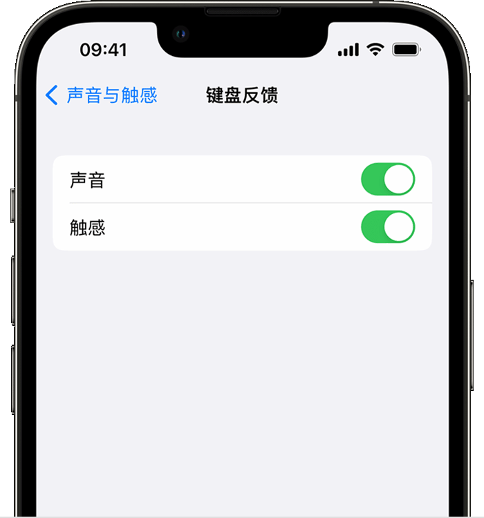 蓬莱苹果14维修分享iPhone 14 系列机型如何开启键盘声音或触感反馈 