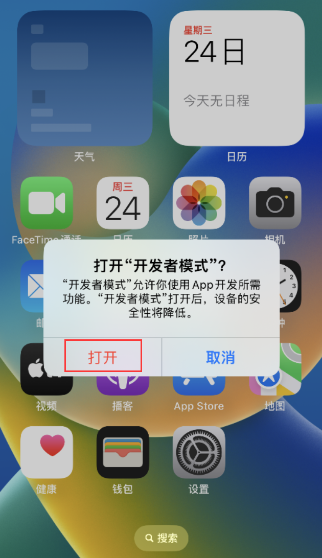 蓬莱苹果手机维修分享如何打开开发者模式 
