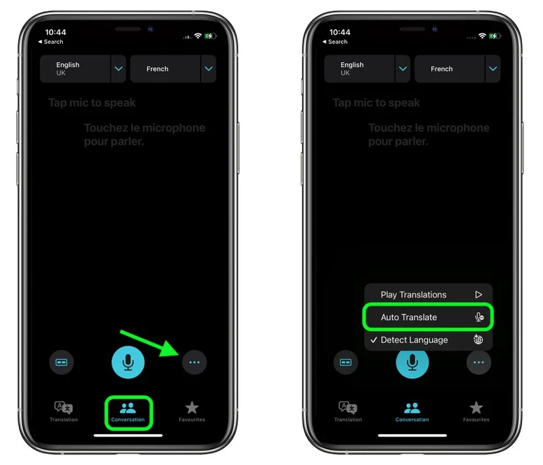 蓬莱苹果手机维修分享iOS 15 “翻译” App 新改进 